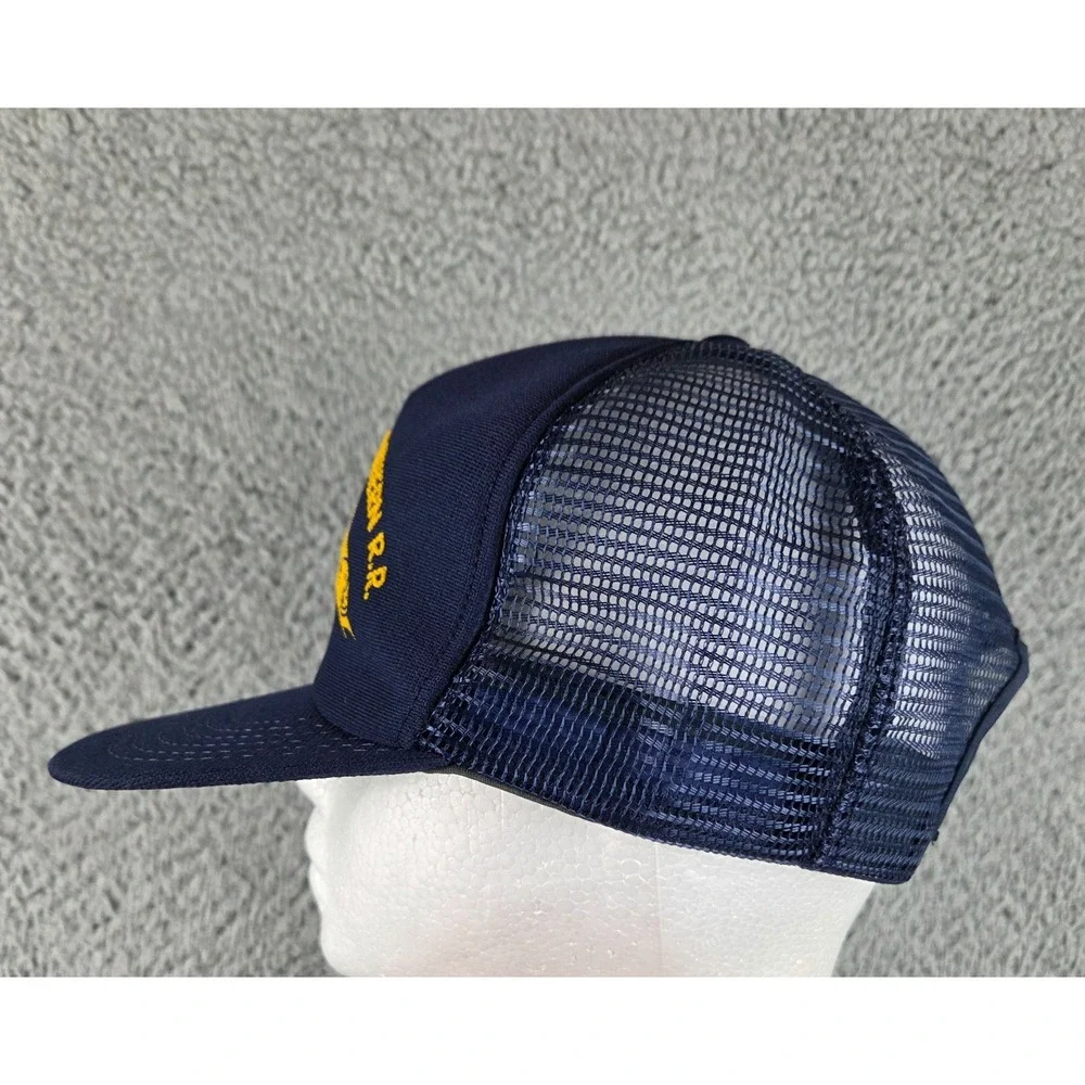 Vintage‎ Wisconsin & Southern Railroad Co Snapback Train Trucker Mesh Hat Cap